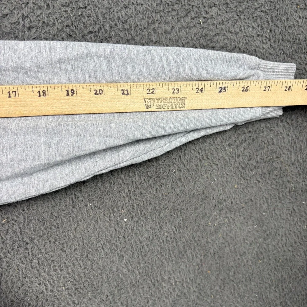 Adidas Mens Heather Gray Box Logo Crewneck Sweatshirt Medium Pullover Sportswear